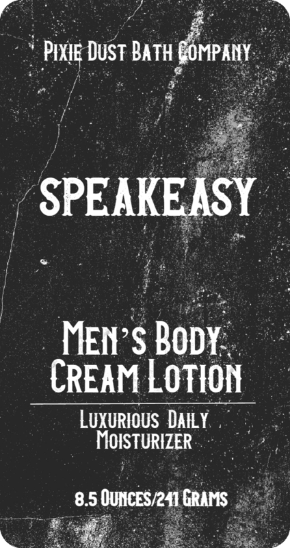 Men's Body Lotion + Moisturizing Cream - Pixie Dust Bath Company