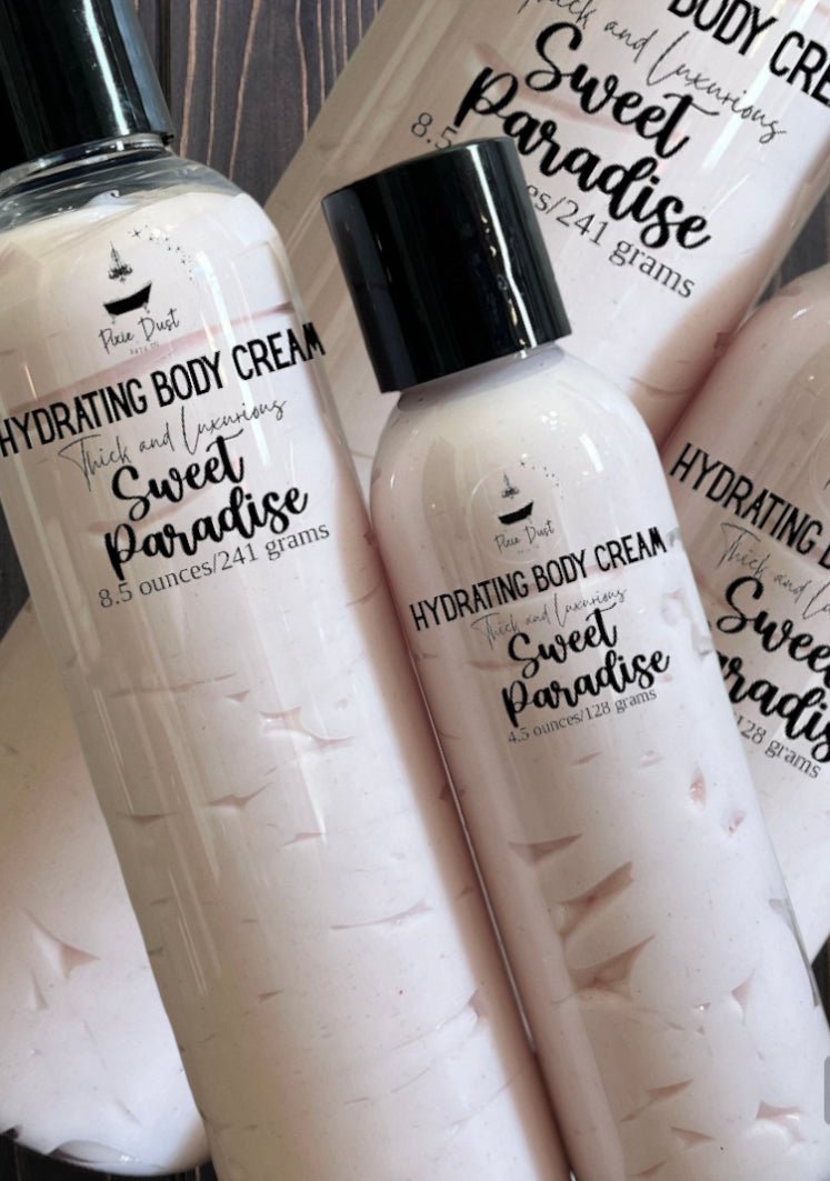 Wholesale: Hydrating Body Cream (4.5 Ounce Bottle) - Pixie Dust Bath Company