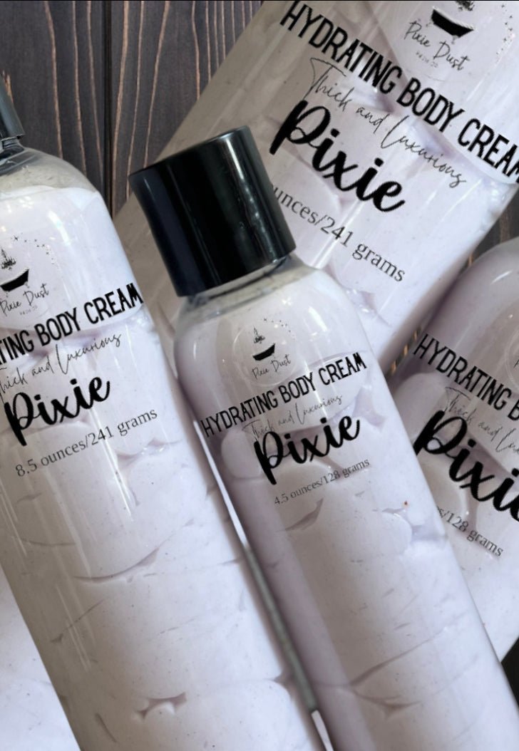 Wholesale: Hydrating Body Cream (4.5 Ounce Bottle) - Pixie Dust Bath Company