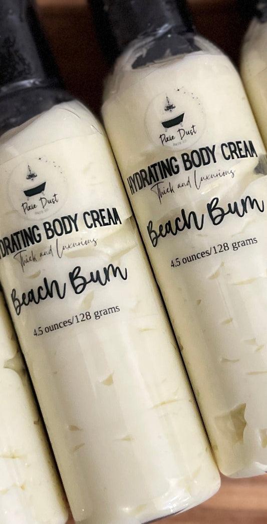 Beach Bum Hydrating Body Cream - Pixie Dust Bath Company