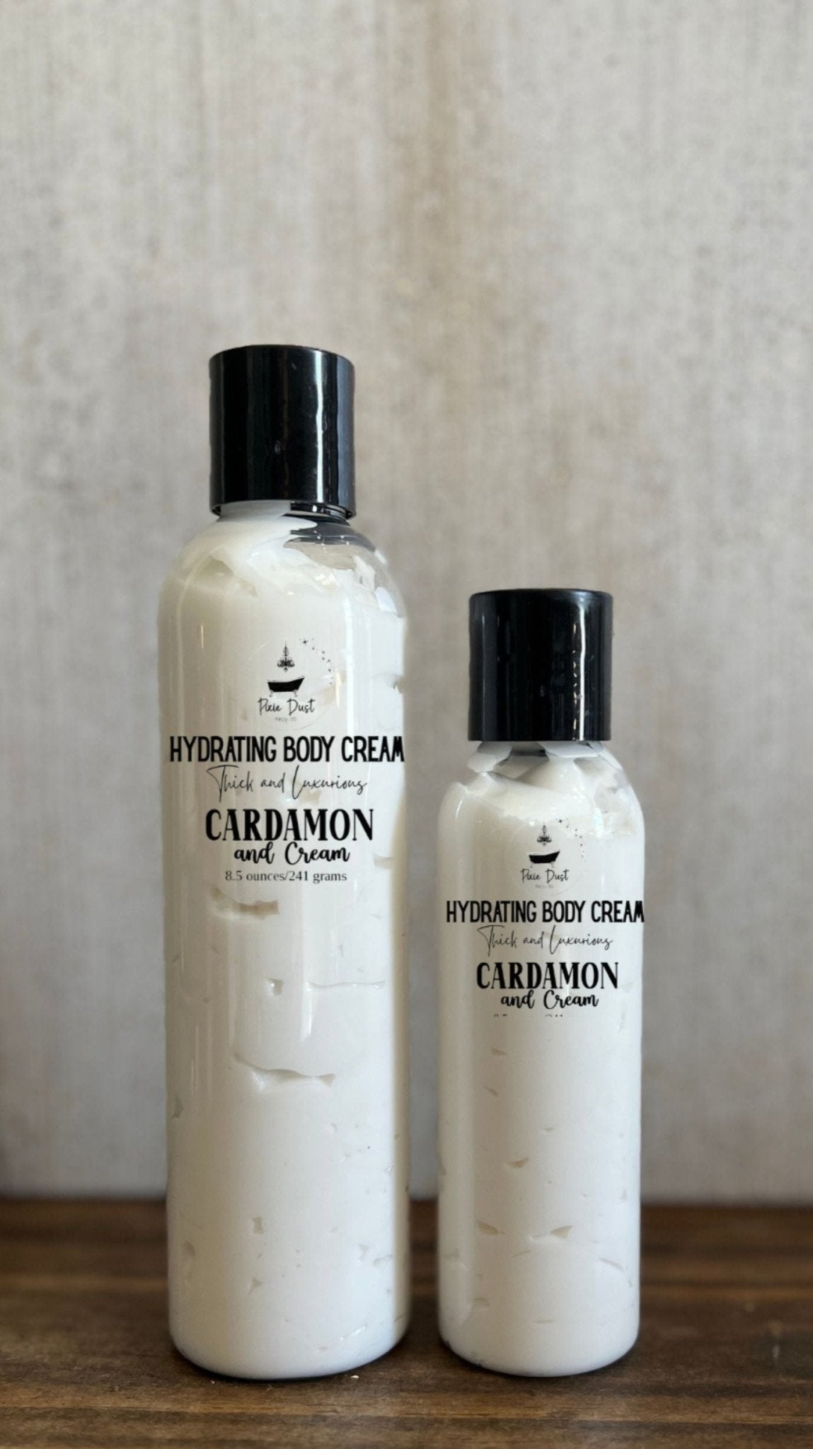 Cardamon and Cream Hydrating Body Cream Lotion - Pixie Dust Bath Company