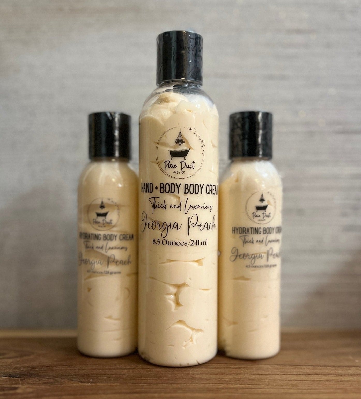 Georgia Peach Hydrating Body Cream Lotion - Pixie Dust Bath Company