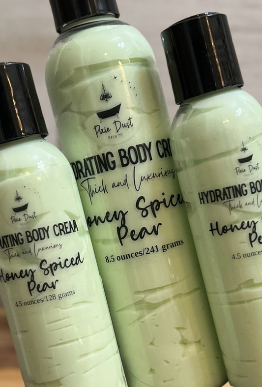 Honey Spiced Pear Hydrating Body Cream Lotion - Pixie Dust Bath Company