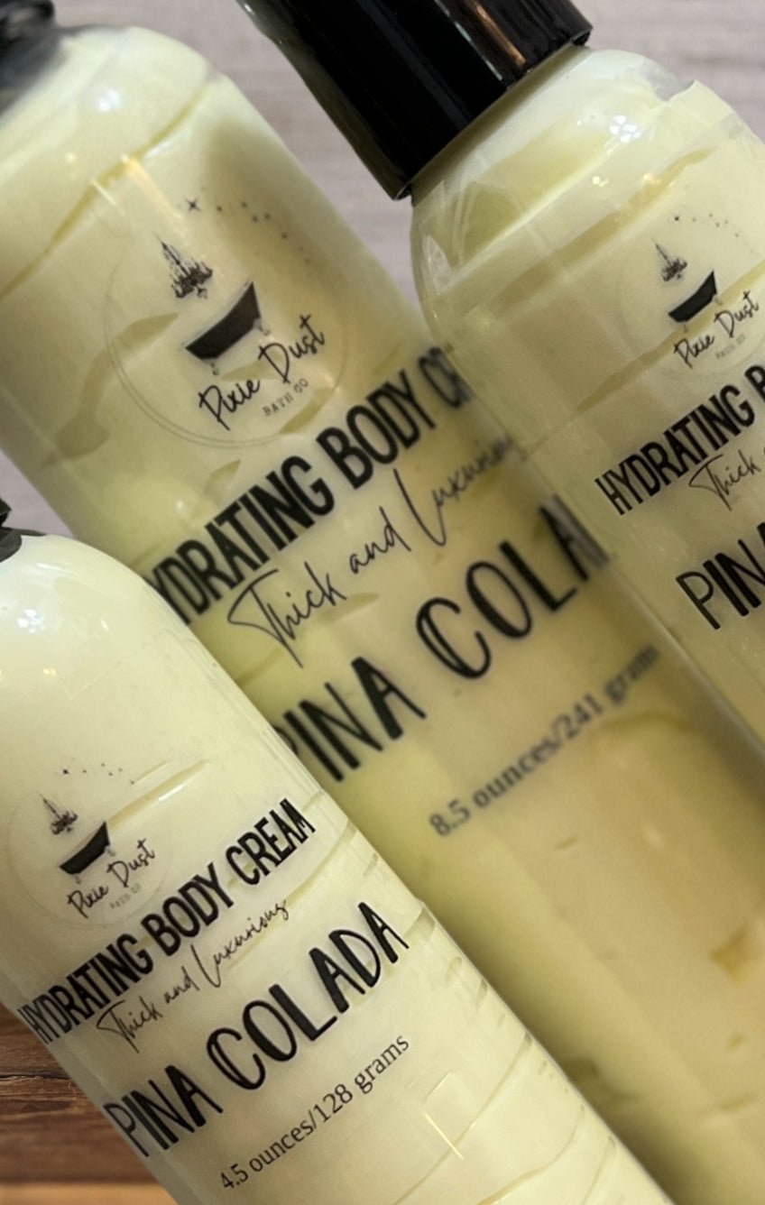 Pina Colada Hydrating Body Cream Lotion - Pixie Dust Bath Company