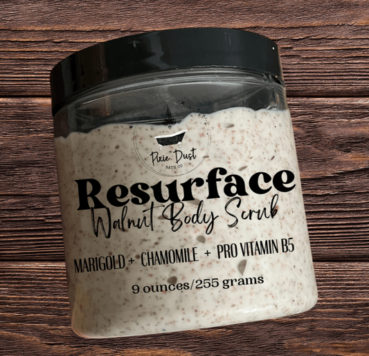 Walnut Scrub Safe for Any Skin Type + Perfect for Skin Conditons/Keratosis Pilaris - Pixie Dust Bath Company