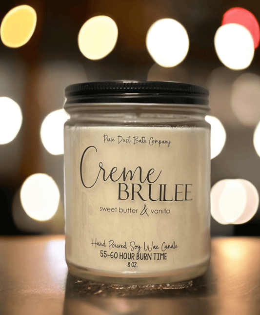 Creme Brulee Soy Candle - Pixie Dust Bath Company