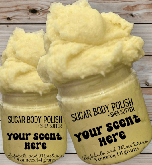 Customize Pick Your Scent Hydrating Sugar Body Polish Scrub - Pixie Dust Bath Company