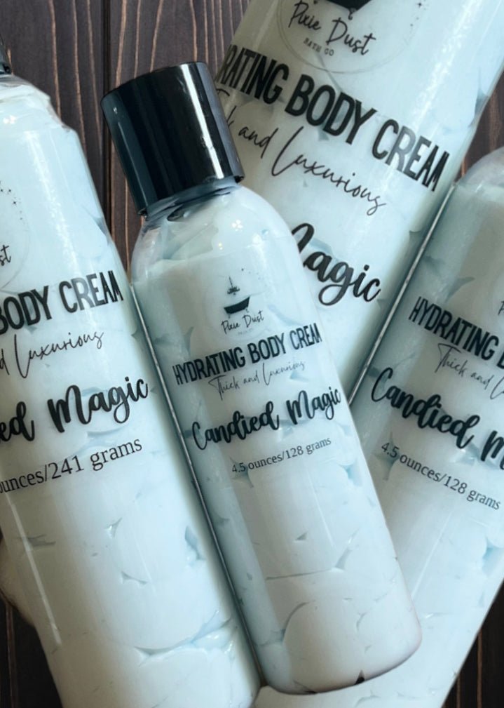 Wholesale: Hydrating Body Cream (4.5 Ounce Bottle) - Pixie Dust Bath Company